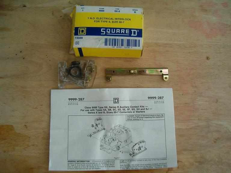 Square D 9999 SX-6 Auxiliary Contact Kit NEW in the Box