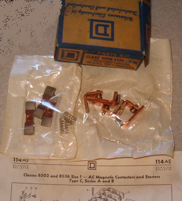 Square D 9998-CA-81 3 Pole Contact Kit New in the Box